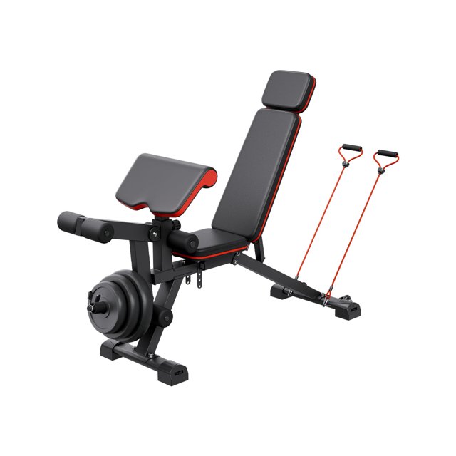 Banc de musculation KFFKFF, banc de musculation réglable de 800 lb pour un entraînement complet du corps, banc d'exercice pour la musculation à domicile