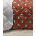 thumbnail image 3 of Cartoon Down Alternative Comforter, Sun Shapes Pattern Little Dots in Creative Abstract Colorful Design, Microfiber Quilt for All Season, 5 Sizes, Marigold Dark Turquoise, by Ambesonne, 3 of 3