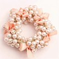 thumbnail image 2 of Elegante diadema elástica para mujer, anillo para el cabello con perlas, coleteros con cuentas para niñas, accesorios para el cabello de coleta, diadema elástica, 2 of 5