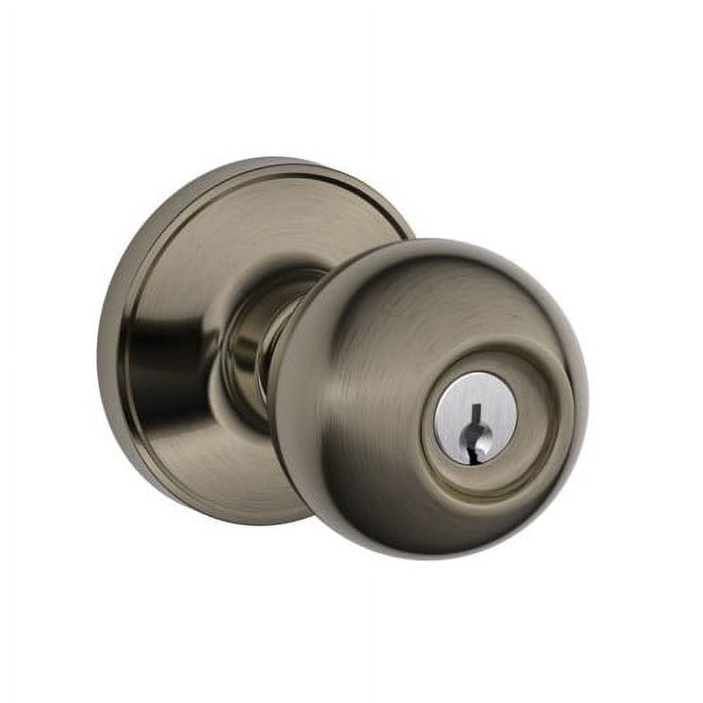 Dexter by Schlage J54CNA609 Corona Keyed Entry Knob, Antique Brass