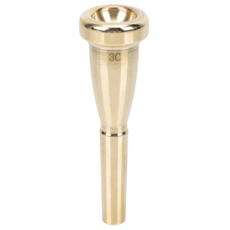 Golden Copper Alloy Trumpet Mouthpiece Size and Portable for Easy Instrument Use