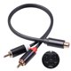 thumbnail image 5 of Divisor Macho Cable Auxiliar Divisor De Auriculares Cable De Audio Rca Adaptador De Conector Cable De Audio Estéreo De Alto Rendimiento Para Altavoz De Auriculares De Audio,0.3M / 11.79 Pulgadas seitruly VI006005-00, 5 of 7