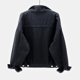thumbnail image 3 of Women Spring And Autumn Coats Warm Solid Long Sleeve Denim Jacket Outerwear, 3 of 3