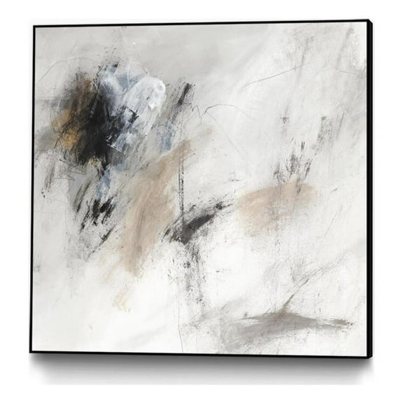 Giant Art Canvas  30x30 Sketch Lines I Framed in White