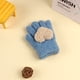 thumbnail image 1 of Guantes para niños, cálidos, de invierno, con forro polar, gruesos, de cinco dedos, multidedos, para niñas, de dedos completos, resistentes al frío, 1 of 6