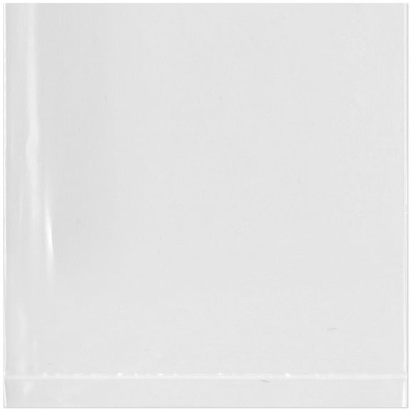 Plymor 3" x 3" (Case of 5,000), 2 Mil Flat Open Clear Plastic Poly Bags