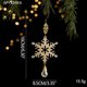 thumbnail image 5 of ¡Oferta Exclusiva!, Árbol de Navidad, decoración de hierro, adornos de copos de nieve, colgantes, decoración de escenas de ambiente navideño Akmoler, 5 of 8