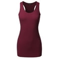 thumbnail image 2 of A2Y Women's Basic Solid Soft Cotton Scoop Neck Racer-Back Tank Top, 2 of 6