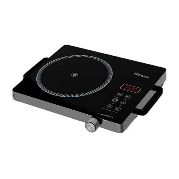 Niswox Electric stoves, Electric Stove Top Burner Portable with Touch Control 9 Power Level, Black