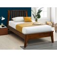 thumbnail image 1 of Acacia Kaylin Bed Frame with Headboard Solid Wood Platform Bed, Twin Size Bed Frame, Unique Design Contemporary Signature Wood Bed Compatible with All Mattresses, Non-Slip and Noise-Free, Chocolate, 1 of 5
