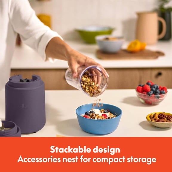 6 Pcs Portable Rocket Blender, Juicer & Smoothie Maker, 240 Watt Motor,  Cups, Dishwasher Safe, Press & Twist Design