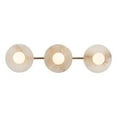thumbnail image 2 of Kuzco Lighting Wv346322 Dahlia 3 Light 6" Wide Led Vanity Light - Urban Bronze / Alabaster, 2 of 6