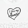 thumbnail image 4 of Inktastic I Love My Auntie in Black Chalk Heart Girls Baby Dress, 4 of 5