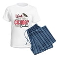 thumbnail image 5 of CafePress - Cicadas Wait Is That A Cicada Entomologist Insects - Women's Short Sleeve Print T-Shirt and Pants Light Cotton Pajama Set, 5 of 7