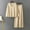Beige, variant on Two Piece Sets For Women Blouses For Women Dressy Casual Long Sleeve Top And Pants Sets Solid Colorknitted Two Piece Set Sweater Knitted Sweater Two Piece Suit Joggers For Women Blue One Size