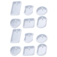 thumbnail image 1 of ColoMX 12 piezas de silicona epoxi resina molde de resina de resina de llavero artesanías de molde para hacer moho, 1 of 8