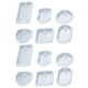 thumbnail image 1 of ColoMX 12 piezas de silicona epoxi resina molde de resina de resina de llavero artesanías de molde para hacer moho, 1 of 8