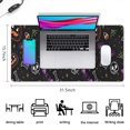 thumbnail image 5 of Long Mouse Pads for Desk,Halloween Pumpkins Skulls and Bats Desk Mats on Top Of Desks, Desk Mouse Pad Extra Large with 3mm Non-Slip Base and Stitched Edge for Gaming,Office,Work,Home 31.5x15.7in, 5 of 5