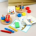 thumbnail image 4 of Torres De Juguete Apilables De Madera Montessori Para Bebés Y Niños Pequeños Educativo, 4 of 8