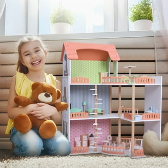 Lil Woodzeez Honeysuckle Hillside Cottage Toy House with 127pc