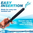 thumbnail image 3 of Cleanstream Smooth Lubricant Launcher, One Hand Use, Smooth Tube for Easy Inserting, Syringe, Toy Friendly, Cap Included to Prevent Leakage, 8.5 Inches, Unscented, Black, 1 Count, 3 of 7