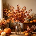 thumbnail image 5 of Ailaofu Halloween Artificial Maple Leaf Sunflower and Pumpkin Bouquet for Fall Thanksgiving Table Decor, 5 of 6