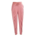 thumbnail image 1 of Pantalones de chándal casuales para mujer, pantalones deportivos de moda con bolsillo para actividades al aire libre, color rosa L, 1 of 8