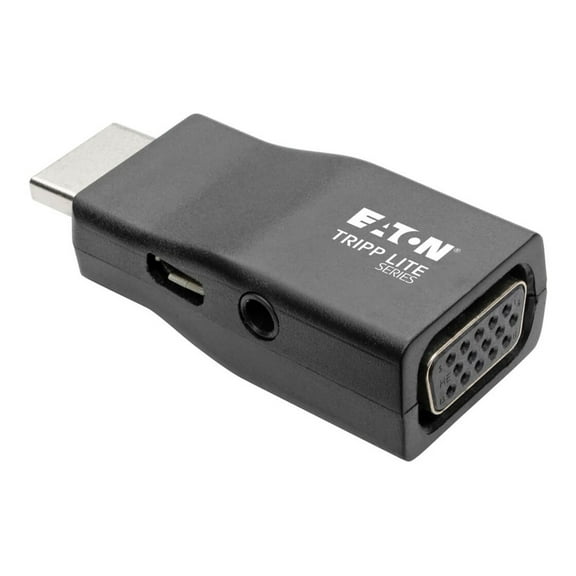 Tripp Lite HDMI to VGA Adapter Converter with Audio Compact M/F 1080p @60Hz (p131-000-a)