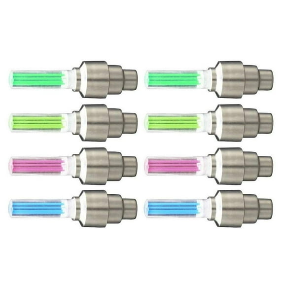 8pcs Bike Flash Tire Wheel Light Waterproof Wheel Light