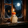 thumbnail image 6 of Cute Ghost Holding Pumpkin Scented Candle, Halloween Decorative Ghost Shaped Wax Candle, Spooky Tabletop Fragrance Ornament for Fall Harvest Party Home Decor, 6 of 8