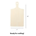 thumbnail image 4 of Plaid Long Grip Handle Wood Cutting Board, 4 of 4