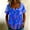 Blue women plus size sunflower shirt a1, variant on Loose Fit Short Sleeve T Shirt for Women Plus Size, Sunflower Square Neck Blouse, Casual Button Down Top, Soft Stretch Tee for Party Vacation Daily Wear, Green S