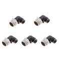 thumbnail image 2 of 5pcs Rosca de Neumáticos 90 Grados para Tubo Manguera de Agua Aire DPL-L8-04 Soledad Conector de codo de rosca macho, 2 of 10