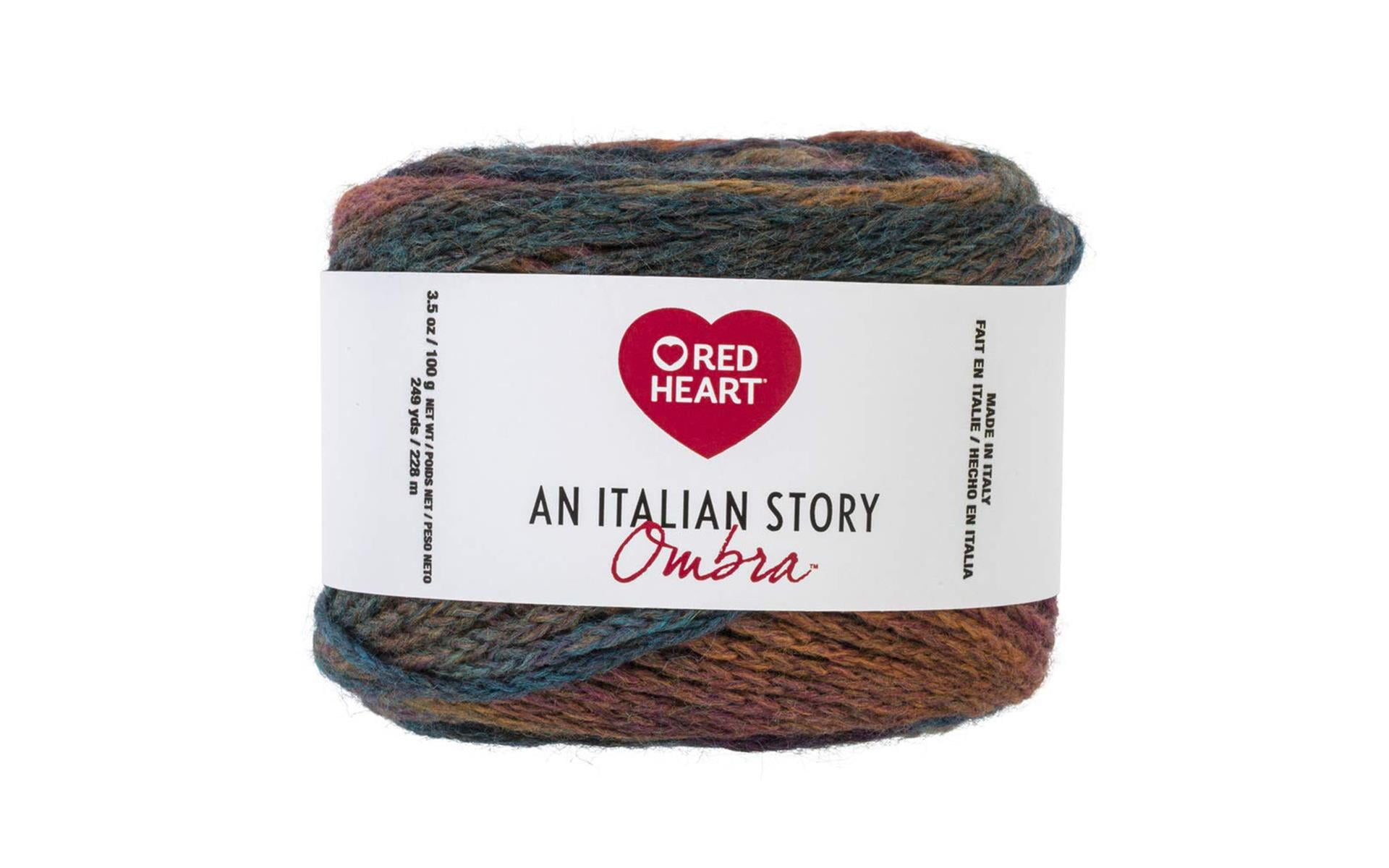 CNC Red Heart Italian Story Ombra Yarn 3.5oz Multi