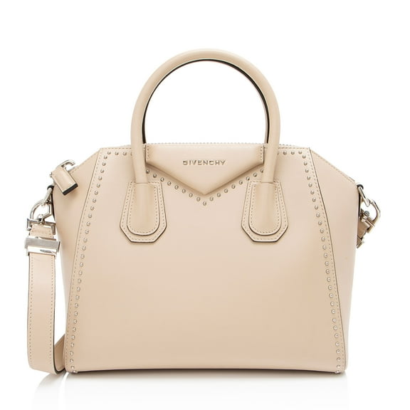 Pre-Owned Givenchy Calfskin Studded Antigona Small Satchel