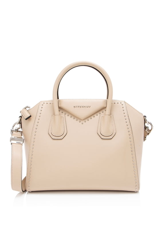 Pre-Owned Givenchy Calfskin Studded Antigona Small Satchel