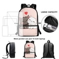 thumbnail image 6 of HUIACONG Loving Cats Backpack for Middle School Girls Large Capacity Breathable Padded Straps for Boys Girls Elementary High School Daily Use, 6 of 6