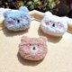 thumbnail image 2 of Broche de muñeco de oso, oso de peluche ruborizado, pin de dibujos animados para bricolaje, accesorios para cabeza de muñeca linda para estudiante, 2 of 3