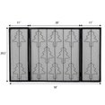 thumbnail image 2 of Costway Pliant 3 Panneaux en Acier Cheminée Écran Portes Robuste Arbre de Noël Décor, 2 of 9