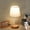 Beige D, variant on LED Solid Wood Desk Lamp Linen Fabric Shade USB Stable Base Warm Night Light Indoor Lighting for Bedroom Living Room Home Decoration Study Reading