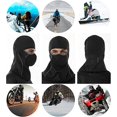 thumbnail image 4 of Pasamontañas Mascarilla Negra con Cremallera para Moto Ciclismo Invierno Mascarillas Integrales Polar Térmico para Hombres Mujeres, 4 of 5