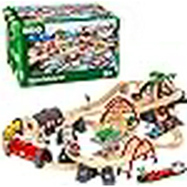 BRIO World 33052 Deluxe Railway Set Wooden Toy Train Set for