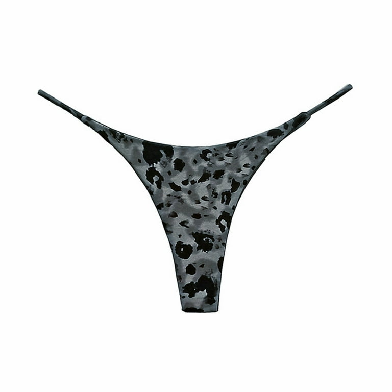 Aayomet Women Panties Thong Thong Bow Drilling Ladies Color Lace Solid Panties  Women's Panties,Dark Gray L 