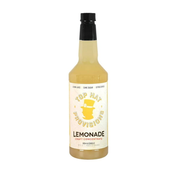 Top Hat Lemonade Mix Craft Sour Batching Concentrate - 32oz Liquid Plastic Bottle