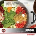 thumbnail image 2 of Starfrit The Rock Classic10pc Non-Stick Cookware Set, Durable Forged Aluminum, Oven Safe, PFOA Free, Easy to Clean, Black, 2 of 6