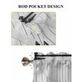 thumbnail image 6 of Farmhouse Wood Grain Bathroom Window Curtain, Vintage Country Barn Gate Grey Light Filtering Coffee Kitchen Curtains, Bedroom Living Room Curtains 2 Panel 84"x63", 6 of 6