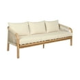 thumbnail image 3 of Cypress Outdoor 4 Piece Conversation Set in  Eucalyptus and Rope with Cushions, 3 of 8