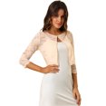 thumbnail image 1 of INSPIRE CHIC Cardigan Court en Dentelle Florale pour Femmes, 1 of 6