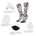thumbnail image 4 of Knee High Socks for Men and Women, Glasses Owl Althletic Compression Socks, Support Long Tube Socks for Outdoor Sport, Calf Socks, High Stockings for Women Men, 4 of 7
