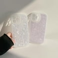 thumbnail image 2 of Sparkling Pearl Dream Shell Pattern Soft  for iPhone Case (White,iPhone 14), 2 of 7